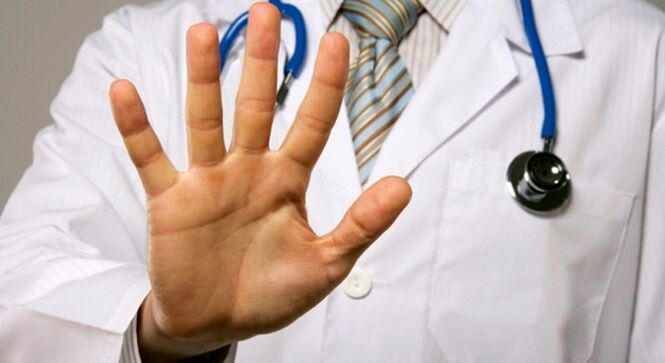 The doctor indicates warnings before the rise of the penis