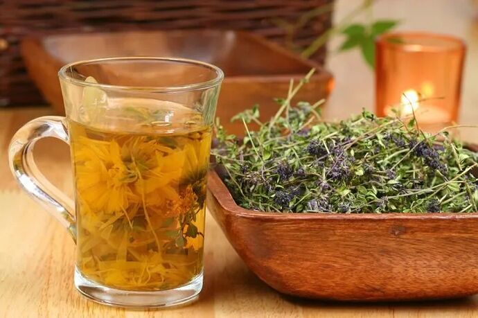 Infusion of thyme, the use of which helps to enlarge the penis